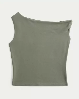 Asymetryczny top z odkrytymi ramionami