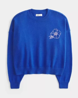 Łatwy sweter z grafiką Maldives