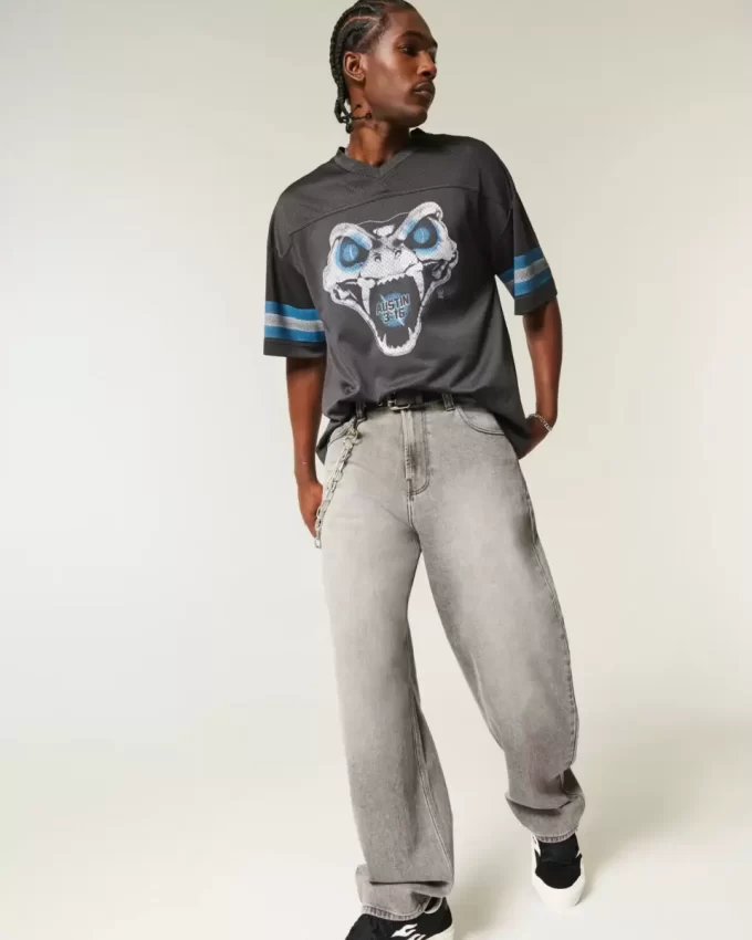 Baggy Stone Cold Steve Austin Graphic Jersey Baggy Stone Cold Steve Austin Graphic Jersey