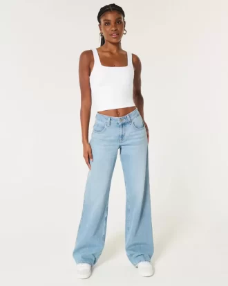 Bezszwowy top z kwadratowym dekoltem