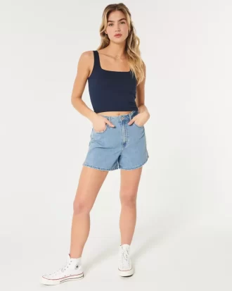 Bezszwowy top z kwadratowym dekoltem