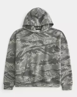 Bluza z kapturem Boxy Camo