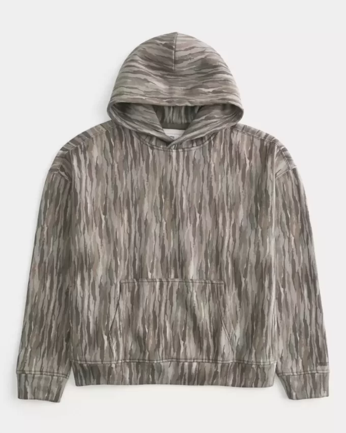 Bluza z kapturem Boxy Camo