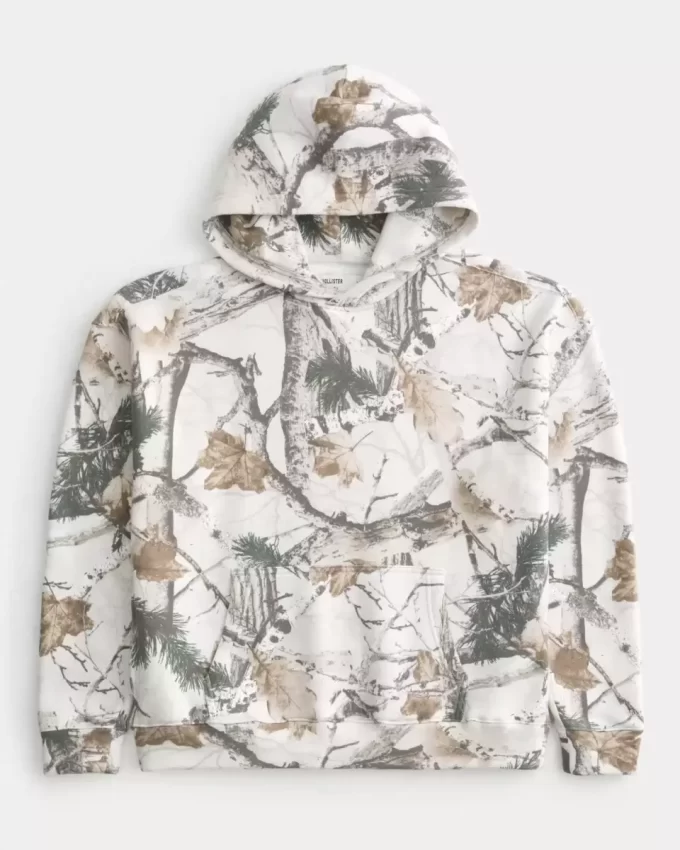 Bluza z kapturem Boxy Camo