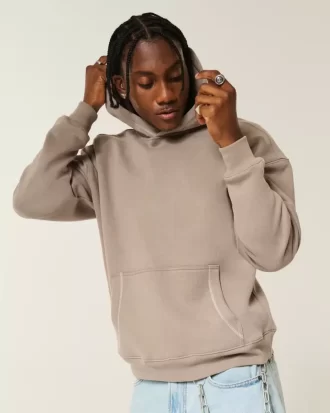 Bluza z kapturem Boxy Contrast Stitch