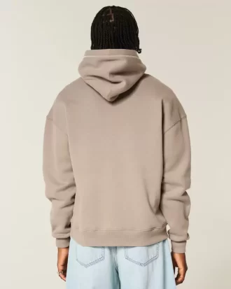 Bluza z kapturem Boxy Contrast Stitch