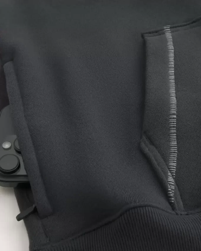 Bluza z kapturem Boxy Contrast Stitch