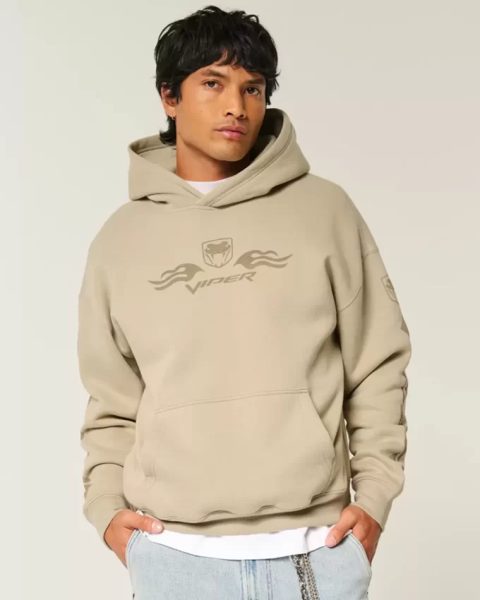 Bluza z kapturem Boxy Dodge Viper Graphic