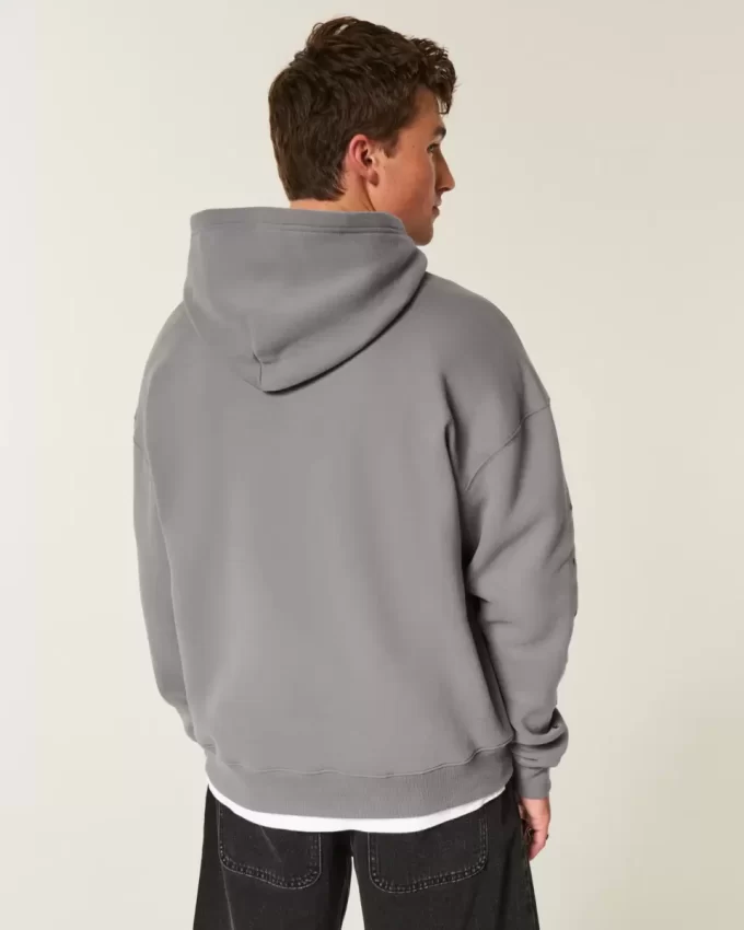 Bluza z kapturem Boxy Star Detail