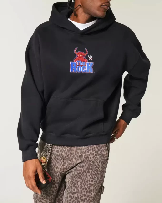 Bluza z kapturem Boxy The Rock Graphic Bluza z kapturem Boxy The Rock Graphic