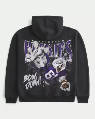 Bluza z kapturem Boxy University of Washington Huskies Graphic
