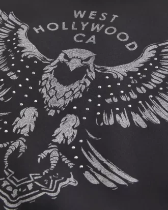 Bluza z kapturem Boxy West Hollywood Graphic