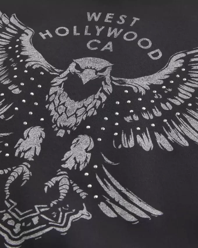 Bluza z kapturem Boxy West Hollywood Graphic Bluza z kapturem Boxy West Hollywood Graphic