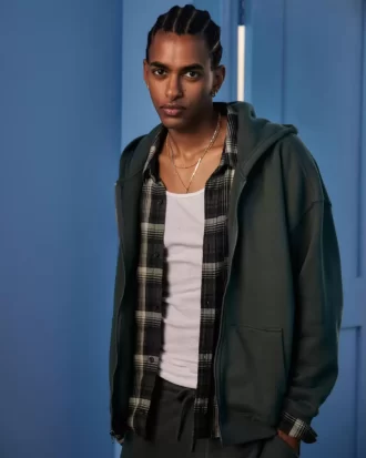 Bluza z kapturem Boxy Zip-Up