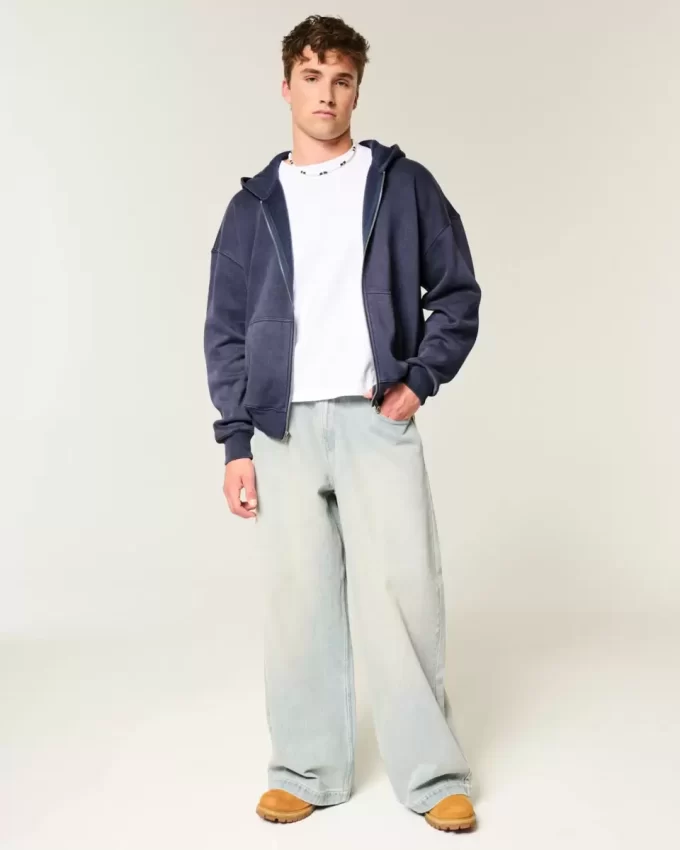 Bluza z kapturem Boxy Zip-Up Bluza z kapturem Boxy Zip-Up