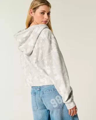 Bluza z kapturem Easy Camo z zamkiem błyskawicznym