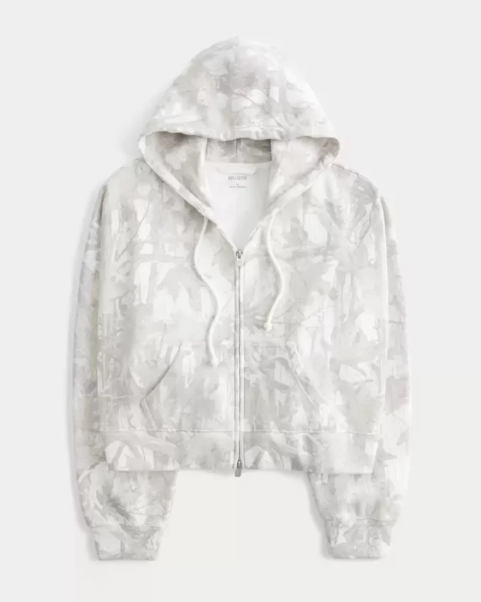 Bluza z kapturem Easy Camo z zamkiem błyskawicznym Bluza z kapturem Easy Camo z zamkiem błyskawicznym