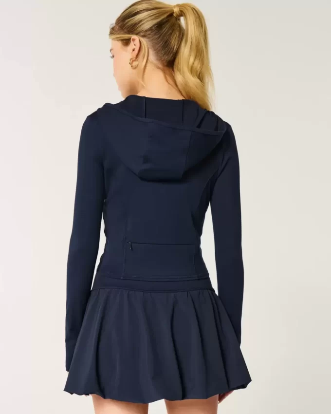 Bluza z kapturem Gilly Hicks Active Recharge z zamkiem błyskawicznym