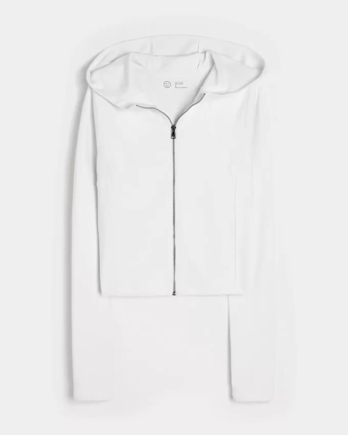 Bluza z kapturem Gilly Hicks Active Recharge z zamkiem błyskawicznym