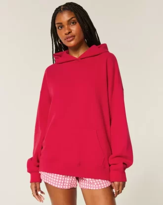 Bluza z kapturem Hollister Feel Good Oversized