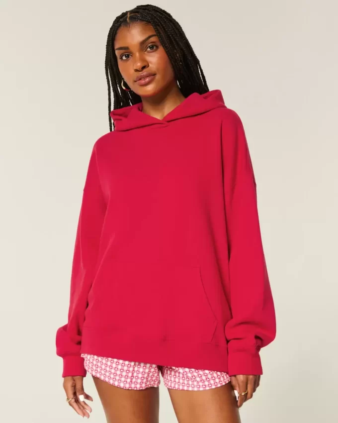Bluza z kapturem Hollister Feel Good Oversized Bluza z kapturem Hollister Feel Good Oversized