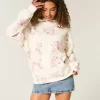 Bluza z kapturem Hollister Feel Good Oversized w kwiatowy wzór Bluza z kapturem Hollister Feel Good Oversized w kwiatowy wzór