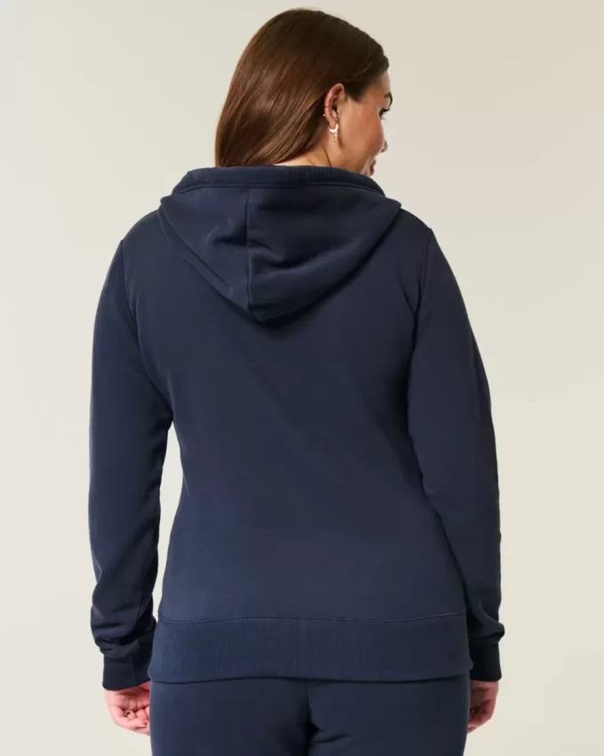 Bluza z kapturem i suwakiem Slim Striped 1998 Graphic