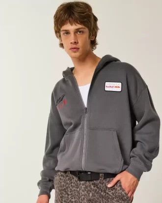 Bluza z kapturem i zamkiem błyskawicznym Boxy Oracle Red Bull Racing Graphic