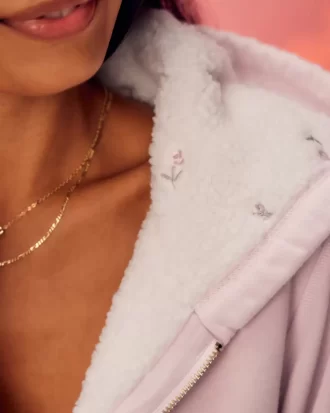 Bluza z kapturem i zamkiem błyskawicznym Hollister x Crocs Sherpa-Lined Bluza z kapturem i zamkiem błyskawicznym Hollister x Crocs Sherpa-Lined