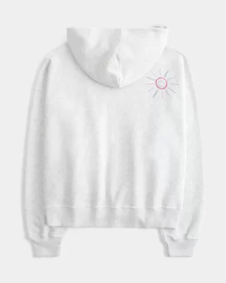 Bluza z kapturem i zamkiem błyskawicznym w dużym rozmiarze z nadrukiem Palm Bluza z kapturem i zamkiem błyskawicznym w dużym rozmiarze z nadrukiem Palm