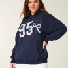 Bluza z kapturem Varsity Graphic w dużym rozmiarze