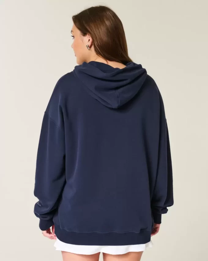 Bluza z kapturem Varsity Graphic w dużym rozmiarze