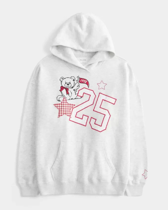 Bluza z kapturem Varsity Graphic w dużym rozmiarze