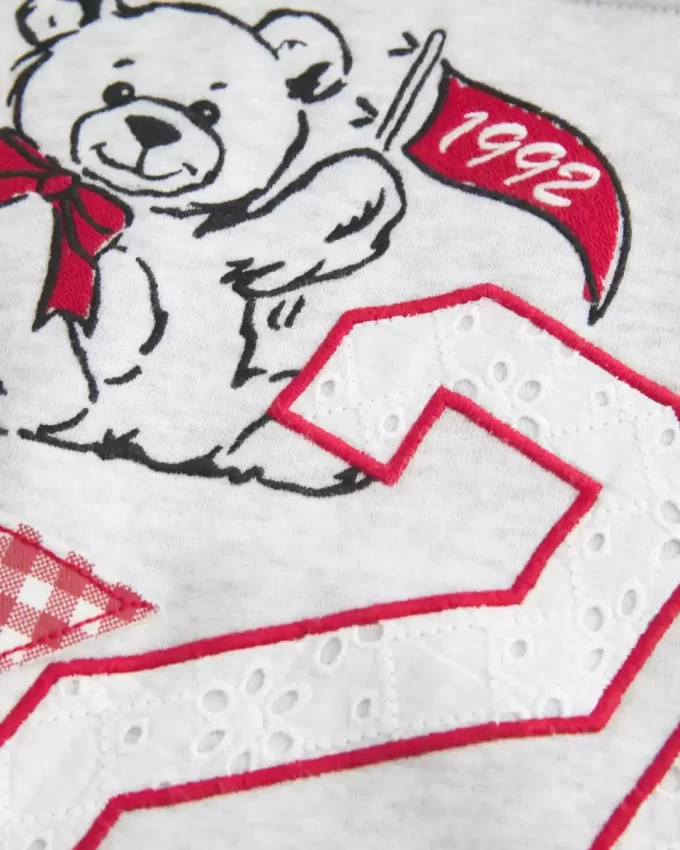 Bluza z kapturem Varsity Graphic w dużym rozmiarze