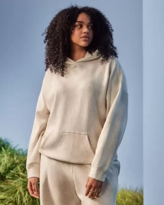 Bluza z kapturem w dużym rozmiarze z nadrukiem Doe