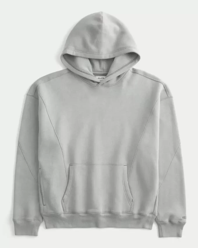 Bluza z kapturem z kwadratowym szwem Bluza z kapturem z kwadratowym szwem