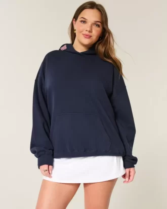 Bluza z kapturem z nadrukiem owoców w dużym rozmiarze