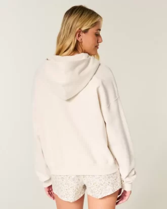 Bluza z kapturem zapinana na zamek w dużym rozmiarze