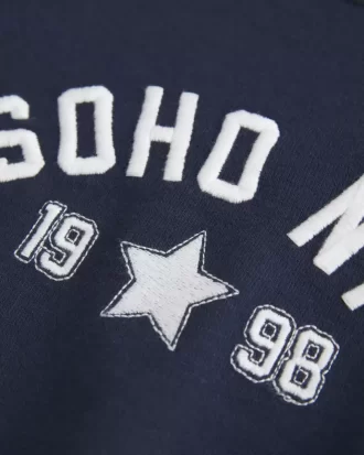 Bluza z krótkim rękawem z polaru frotte i grafiką