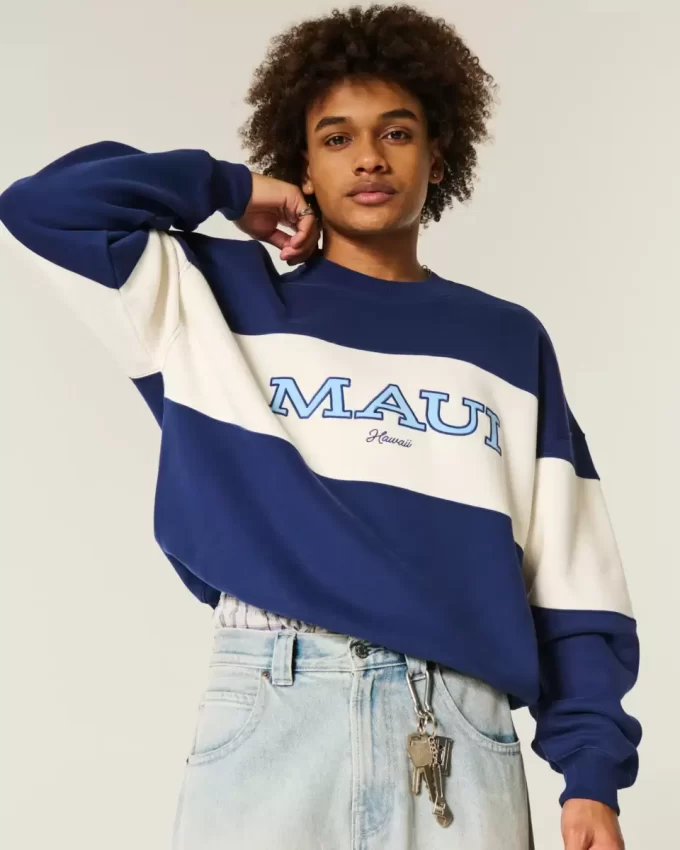 Bluza z nadrukiem Baggy Cinch Maui Graphic Crew