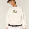Bluza z nadrukiem Baggy Cinch Tom i Jerry