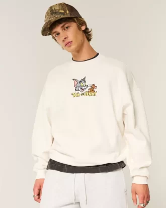 Bluza z nadrukiem Baggy Cinch Tom i Jerry