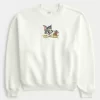 Bluza z nadrukiem Baggy Cinch Tom i Jerry