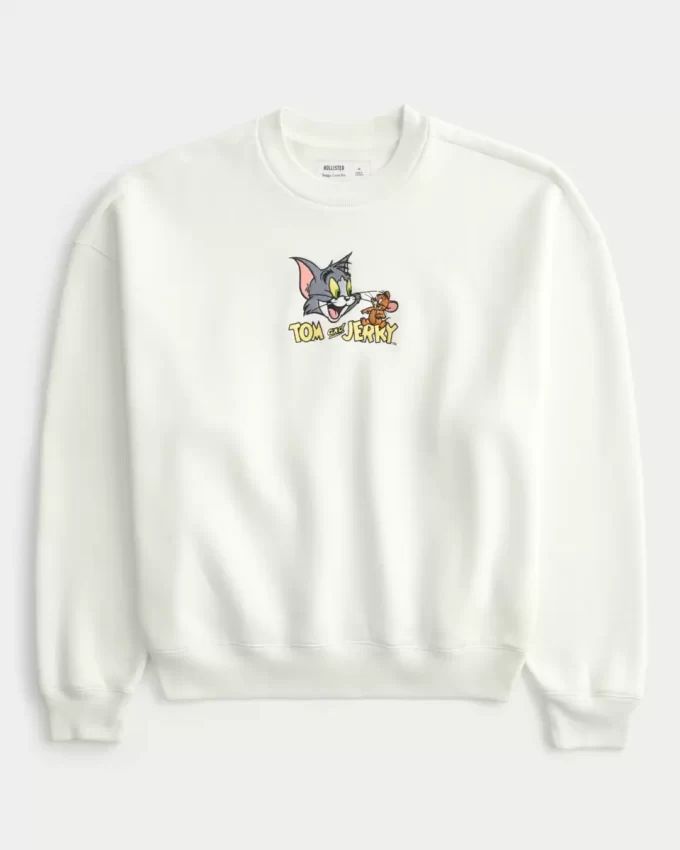 Bluza z nadrukiem Baggy Cinch Tom i Jerry