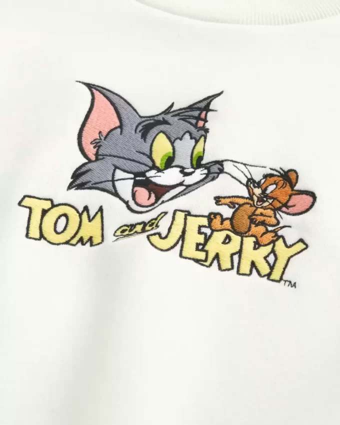 Bluza z nadrukiem Baggy Cinch Tom i Jerry