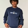Bluza z nadrukiem Boxy Manchester City FC