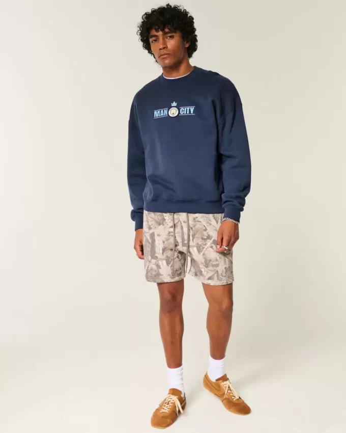 Bluza z nadrukiem Boxy Manchester City FC