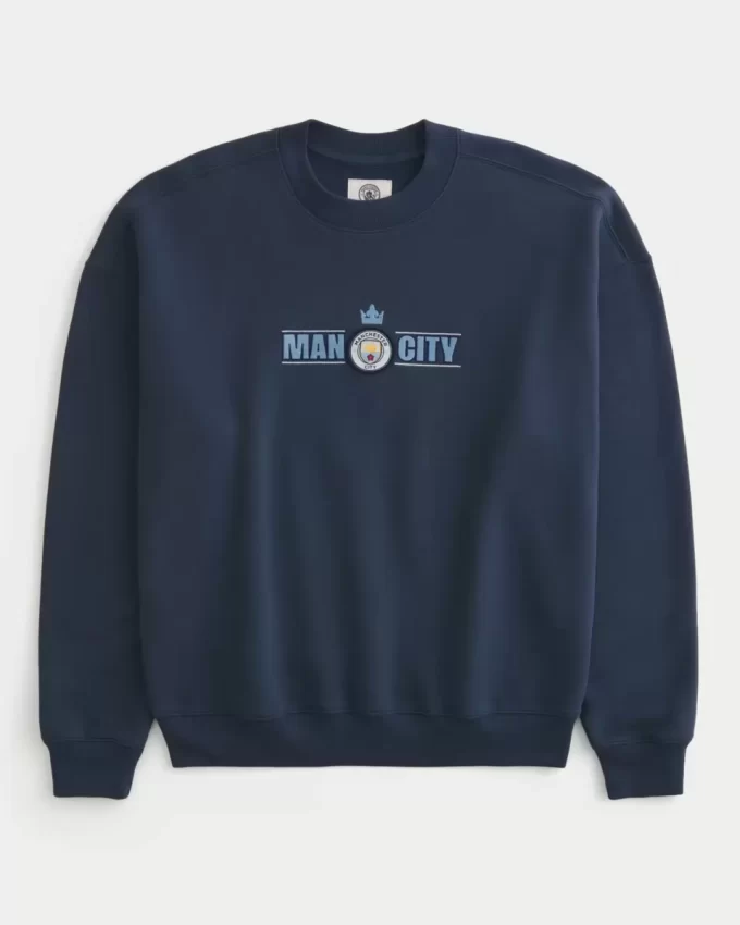 Bluza z nadrukiem Boxy Manchester City FC