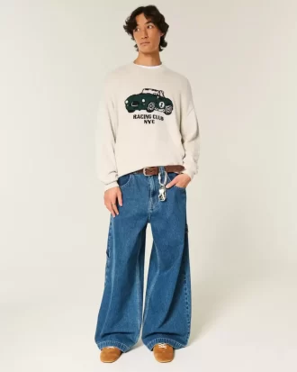 Bluza z nadrukiem Boxy Racing Crew