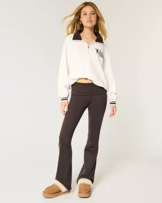 Bluza z nadrukiem Easy Boston Tennis Club zapinana na pół suwaka